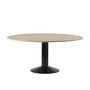 Muuto - Midst Table de salle à manger, Ø 160 cm, chêne huilé / noir