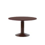 Muuto - Midst Table de salle à manger, Ø 120 cm, linoléum rouge foncé / rouge