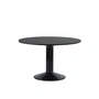 Muuto - Midst Table de salle à manger, Ø 120 cm, linoléum noir / noir