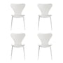 Fritz Hansen - Série 7 chaise, monochrome, blanc / frêne laqué blanc (lot de 4)