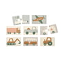 LIEWOOD - Brett Puzzle, vehicles / dove blue (16pcs)