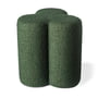 Pols Potten - Clover Tabouret, Ø 45 x H 37 cm, Boucle / vert