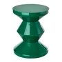 Pols Potten - Zig Zag Tabouret, vert émeraude