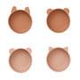 LIEWOOD - Iggy Coupelles en silicone, tuscany rose mix (set de 4)