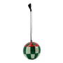 House Doctor - Harlequin Ornament, vert / rouge / sable