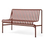 Hay - Palissade Dining Bench sans accoudoirs, iron red