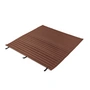 HAY - Palissade Quilted Cushion pour Dining Bench, iron red