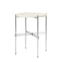 Gubi - TS Table basse Ø 40 cm, polie / travertin blanc