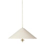 Gubi - 1967 Lampe suspendue, toile / laiton