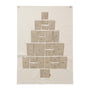 ferm Living - Pine Calendrier de l'Avent, 90 x 125 cm, naturel
