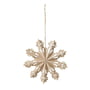 Broste Copenhagen - Christmas Snowflake Pendentif décoratif, Ø 15 cm, natural brown