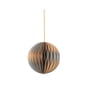 Broste Copenhagen - Christmas Ball Pendentif décoratif, Ø 9 cm, silver / indian tan
