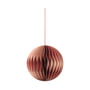 Broste Copenhagen - Christmas Ball Pendentif décoratif, Ø 13 cm, pompeian red / dusty pink