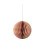Broste Copenhagen - Christmas Ball Pendentif décoratif, Ø 13 cm, indian tan / dusty pink