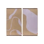 Mette Ditmer - Nova Arte Serviette d'invité, 40 x 55 cm, sable / violet (lot de 2)