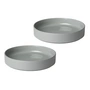 Blomus - Pilar Assiette (creuse), mirage gris (set de 2)