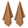 Humdakin - Torchon en coton bio, 45 x 70 cm, tabacco (lot de 2)