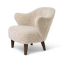 Audo - Ingeborg Fauteuil, chêne teinté foncé / Sheepskin Moonlight
