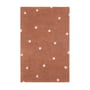 Lorena Canals - Mini Dot Tapis, 100 x 150 cm, chestnut / naturel