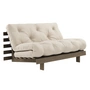 Karup Design - Roots Canapé-lit, 140 x 200 cm, pin brun caroba / beige (402)