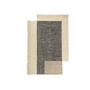 ferm Living - Counter Tapis, 140 x 200 cm, charcoal / blanc cassé