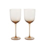 ferm Living - Host Verre à vin blanc, blush (set de 2)