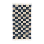 Ferm Living - Mara Tapis lavable, 90 x 150 cm, deep blue / warm sand