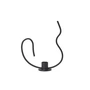 Ferm Living - Valse Chandelier bas, noir