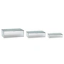 Hübsch Interior - Ripple Boîtes en verre, givrées (set de 3)