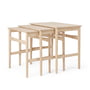 Carl Hansen - CH004 Nesting Tables, chêne savonné (lot de 3)