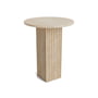 Norr11 - Soho Table d'appoint Ø 40 x H 50 cm ; travertin naturel
