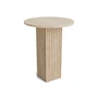 Norr11 - Soho Table d'appoint Ø 40 x H 50 cm ; travertin naturel