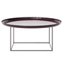 Norr11 - Duke Table basse, H 39 x Ø 90 cm, marron laqué