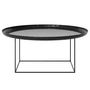 Norr11 - Duke Table basse, H 39 x Ø 90 cm, laqué obsidian