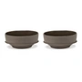 Serax - Dune Coupe by Kelly Wearstler, Ø 19 cm, Slate / marron (set de 2)