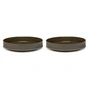 Serax - Dune Coupe by Kelly Wearstler, Ø 21 cm, Slate / marron (set de 2)