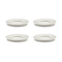 Serax - Dune Soucoupe pour tasse à espresso by Kelly Wearstler, Ø 11 cm, albâtre / blanc (set de 4)