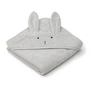 LIEWOOD - Albert Serviette de bain pour bébé avec capuche, lapin, gris