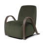 ferm Living - Buur Lounge Chair, Rich Velvet, pine