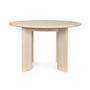 Ferm Living - Bevel Table, Ø 117 x H 73 cm, hêtre huilé blanc