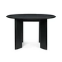 Ferm Living - Bevel Table, Ø 117 x H 73 cm, hêtre huilé noir