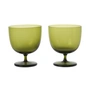 Ferm Living - Host Verre à eau, vert mousse (set de 2)