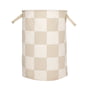 OYOY - Chess Panier de rangement, Ø 38 cm, clay / blanc cassé