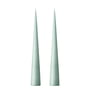 ester & erik - Bougie conique, 37 cm, No. 67, jade stone / matt (set de 2)