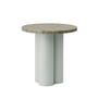 Normann Copenhagen - Dit Table d'appoint Ø 40 cm, travertine silver / light green