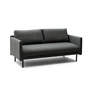 Normann Copenhagen - Rar Canapé 2 places, noir / Re-Born dark grey