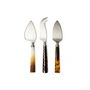 HKliving - Set de couteaux à fromage, havane (set de 3)