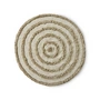 HKliving - Tapis de bain rond, Ø 120 cm, cream
