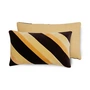 HKliving - Striped Coussin en velours, 60 x 35 cm, fame