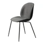 Gubi - Beetle Dining Chair Rembourrage avant (Conic Base), noir / Remix 3 (152)